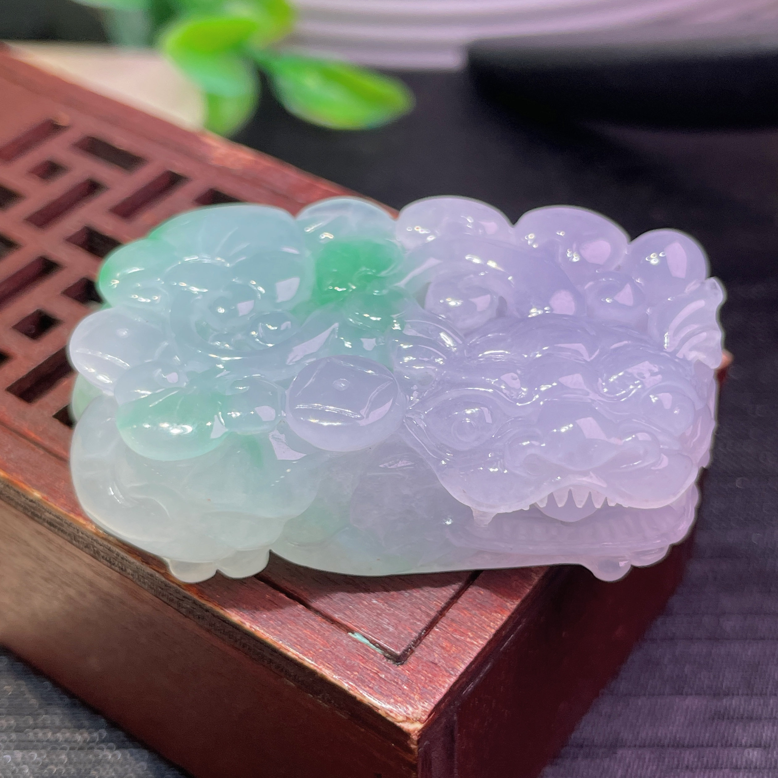 缅甸翡翠貔貅玉吊坠天然玉石A货冰糯种飘绿证书正品高档新款0528