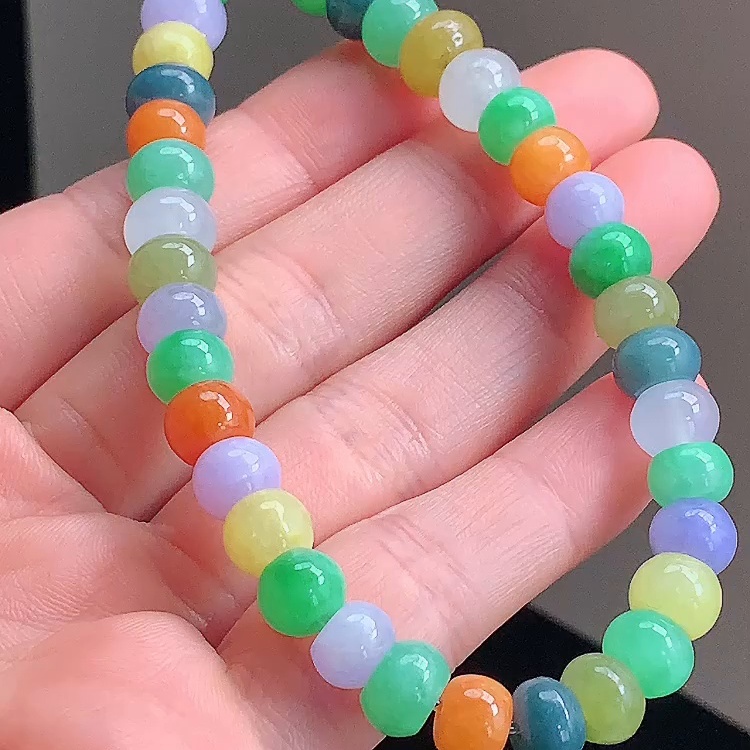 缅甸翡翠手串玉手串天然玉石A货