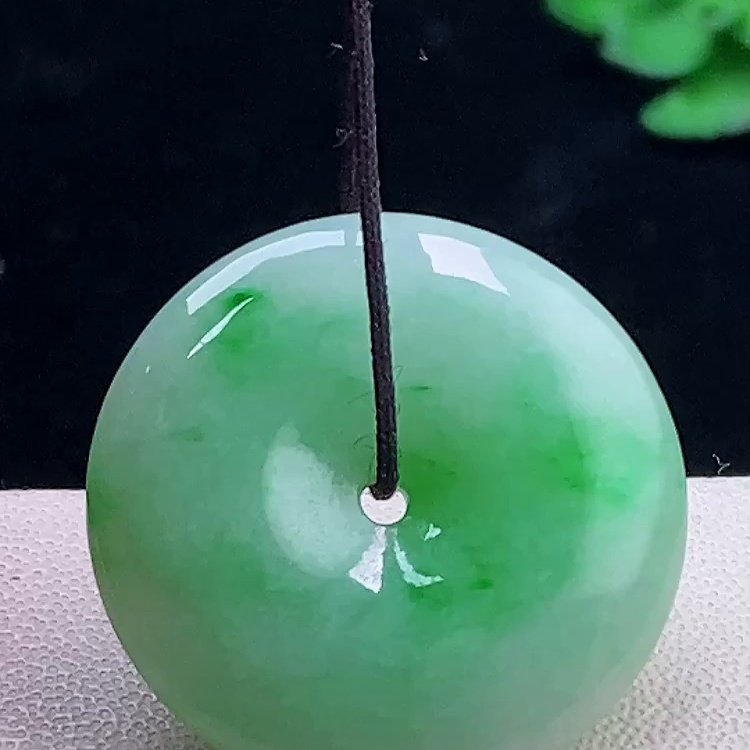 缅甸翡翠平安扣玉吊坠天然玉石A货冰种飘绿高档证书礼物新款0114,珠宝/钻石/翡翠,颈饰,淘宝优惠券,粉丝福利购,淘宝优惠卷