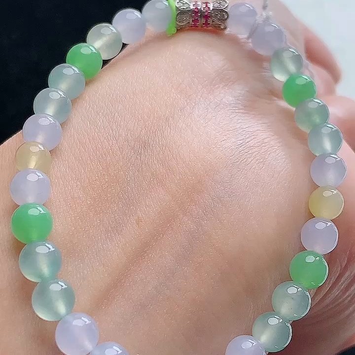 缅甸翡翠手串玉手串天然玉石A货冰种三彩礼物收藏新款正品0110,珠宝/钻石/翡翠,手链/手串,淘宝优惠券,粉丝福利购,淘宝优惠卷