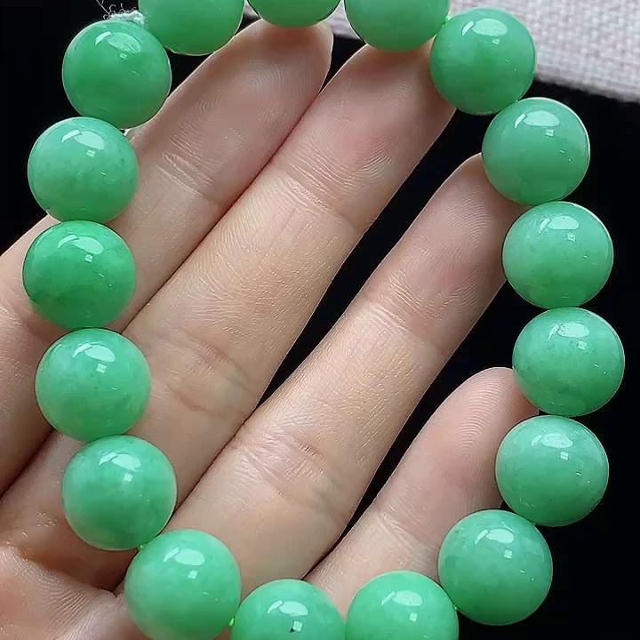 缅甸翡翠手串玉手串天然玉石A货