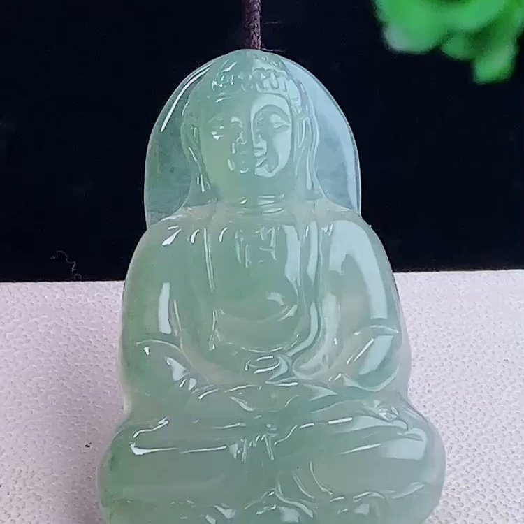 缅甸翡翠大日如来玉吊坠天然玉石A货冰种礼物老坑高档新款0109