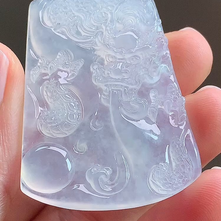 缅甸翡翠龙牌玉吊坠天然玉石A货冰种礼物正品收藏老坑新款0102