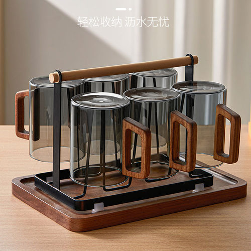 玻璃杯套装家用客厅耐高温茶杯水