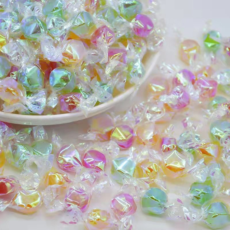 千纸鹤水果硬糖多彩水果糖混合口味糖果婚庆喜糖水晶糖果味小零食