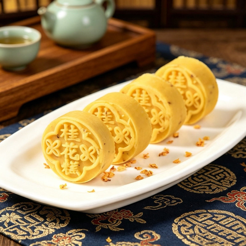 广西桂林特产乔香坊桂花糕传统手作中式茶点摆盘糕点老式零食散装