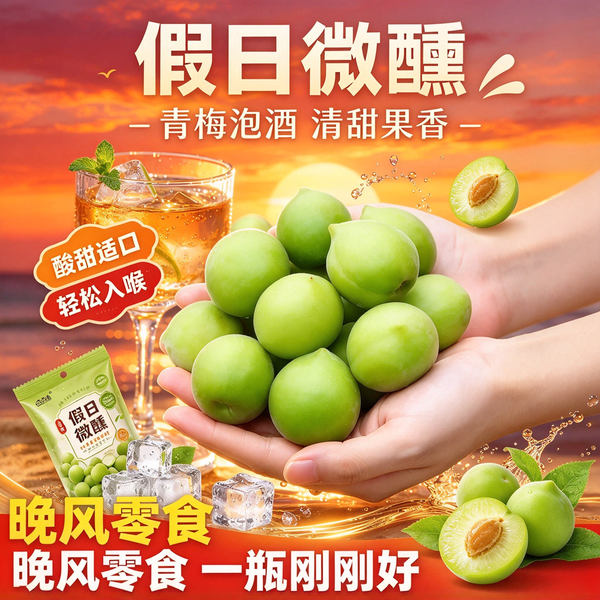 轻加工青梅鲜果泡酒半成品酸甜软果自酿水果新鲜酸梅子解腻黄梅