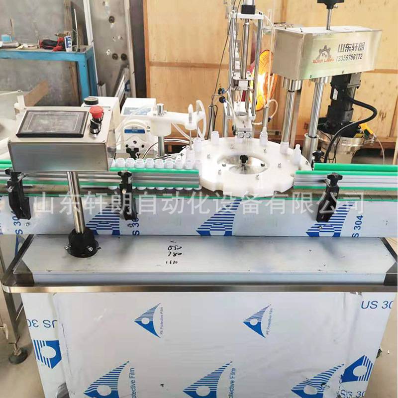 双头喷雾剂灌装旋盖机 医药化妆品小瓶罐装生产线 双头定量灌装机