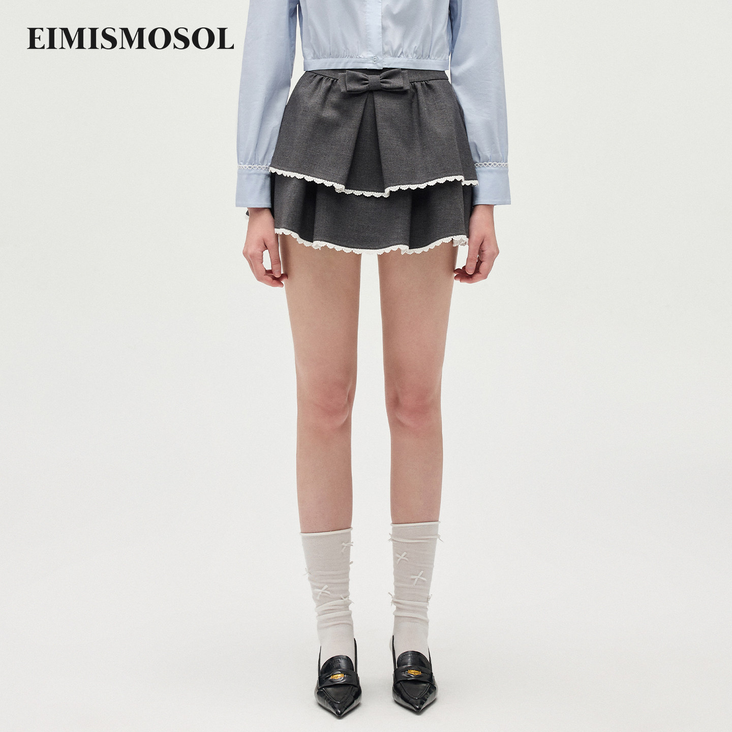 Eimismosol2026春季新款双层蓬蓬蕾丝花边半身裙女修身蛋糕短裙,女装/女士精品,半身裙,淘宝优惠券,粉丝福利购,淘宝优惠卷