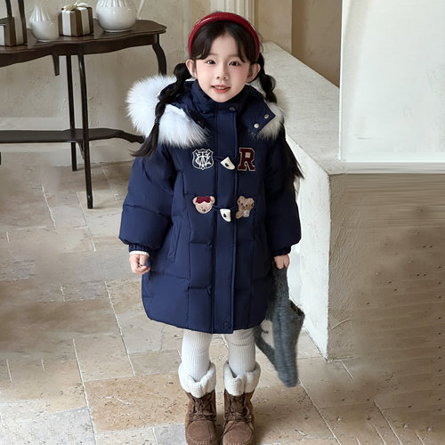 女童羽绒服白鸭绒冬装宝宝上衣
