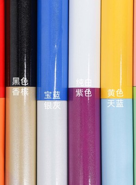 橙色亮面珠光厨房橱柜防油贴纸自粘柜门家具翻新贴膜自贴防水防潮