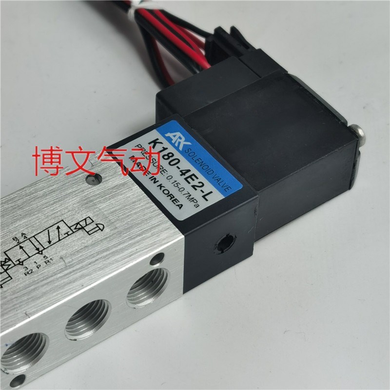 小金井电磁阀180-4E2-PLL二位五通双电控换向阀