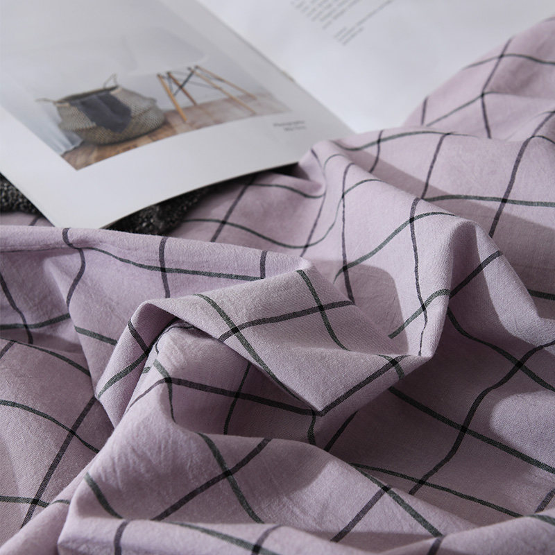 一缕阳光水洗棉全棉被套1.5米学生宿舍单人200x230双人 纯棉被罩