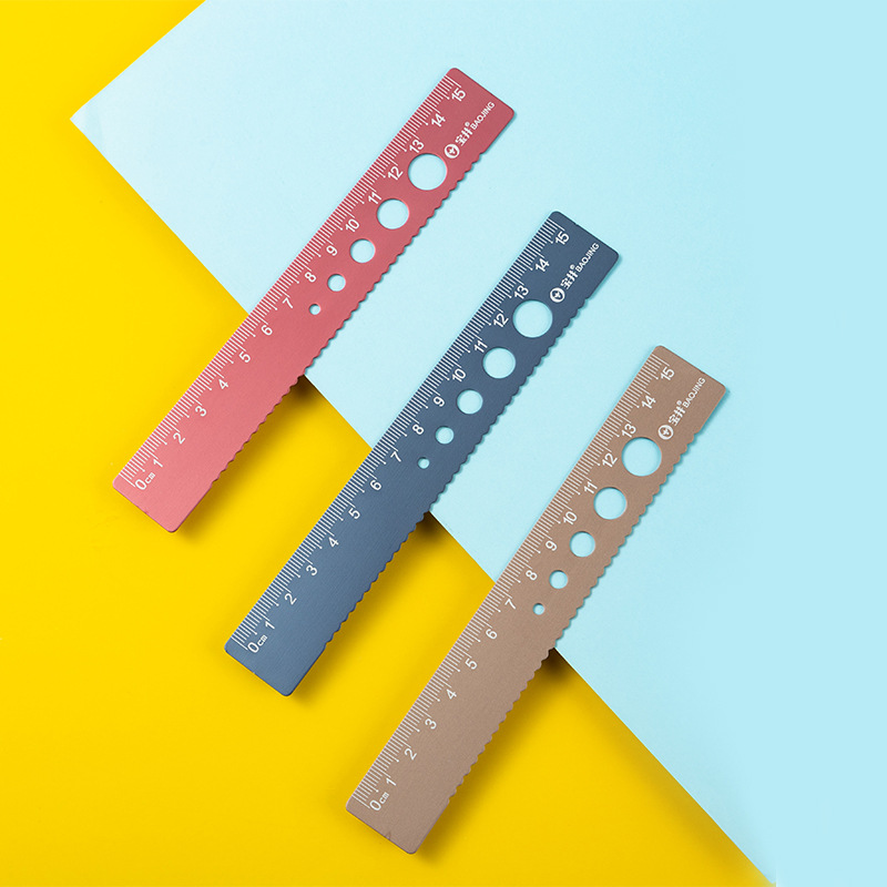 定制刻名字直尺子小学生专用高颜值学习奖励用品铝合金金属尺子