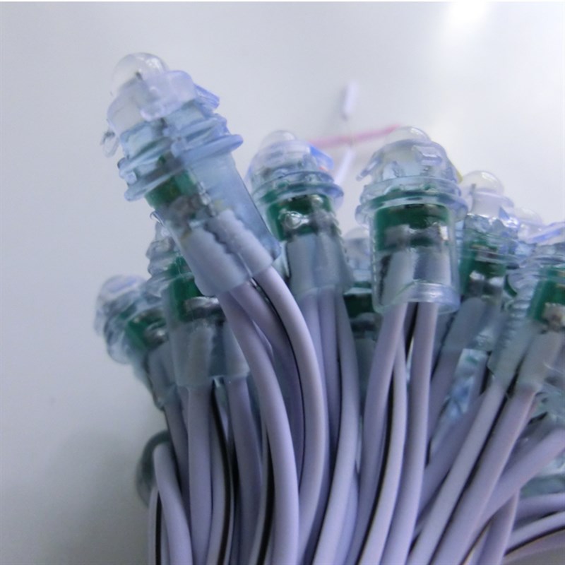 led外露灯9MM 12V 招牌广告装饰发光字 点阵字户外防水高亮穿孔灯