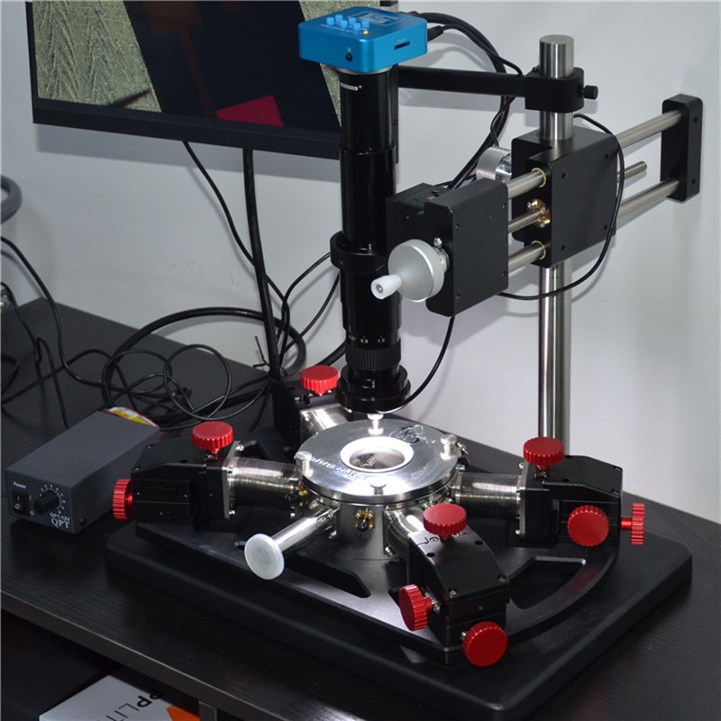 1/2/英寸真空探针台 晶圆测试芯片测试台 探针座 可调显微镜支架