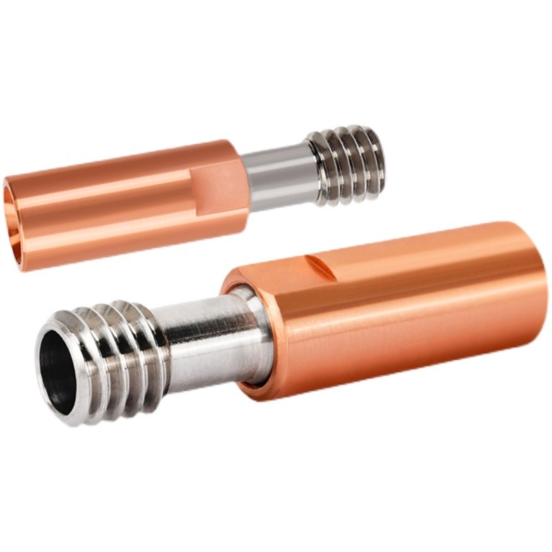 3D打印机配件CR10钛合金喉管管全金属耐高温M6螺纹喉管送料进料管