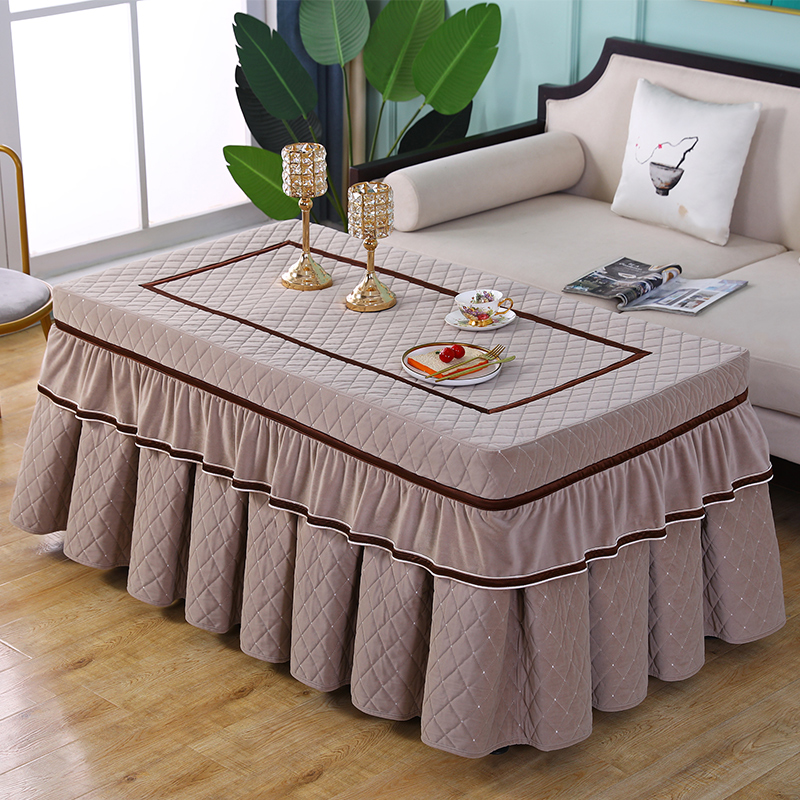 新款长方形电炉罩烤火桌子罩加厚茶几罩冬季取暖火套罩