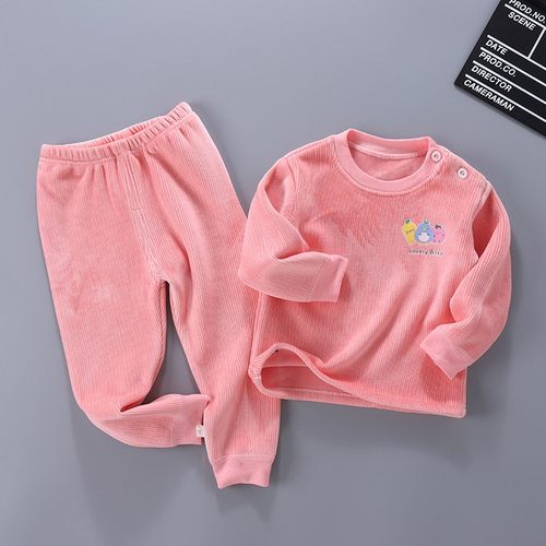 儿童保暖内衣套装加绒加厚童装秋衣秋裤男女童冬装睡衣打底两件套