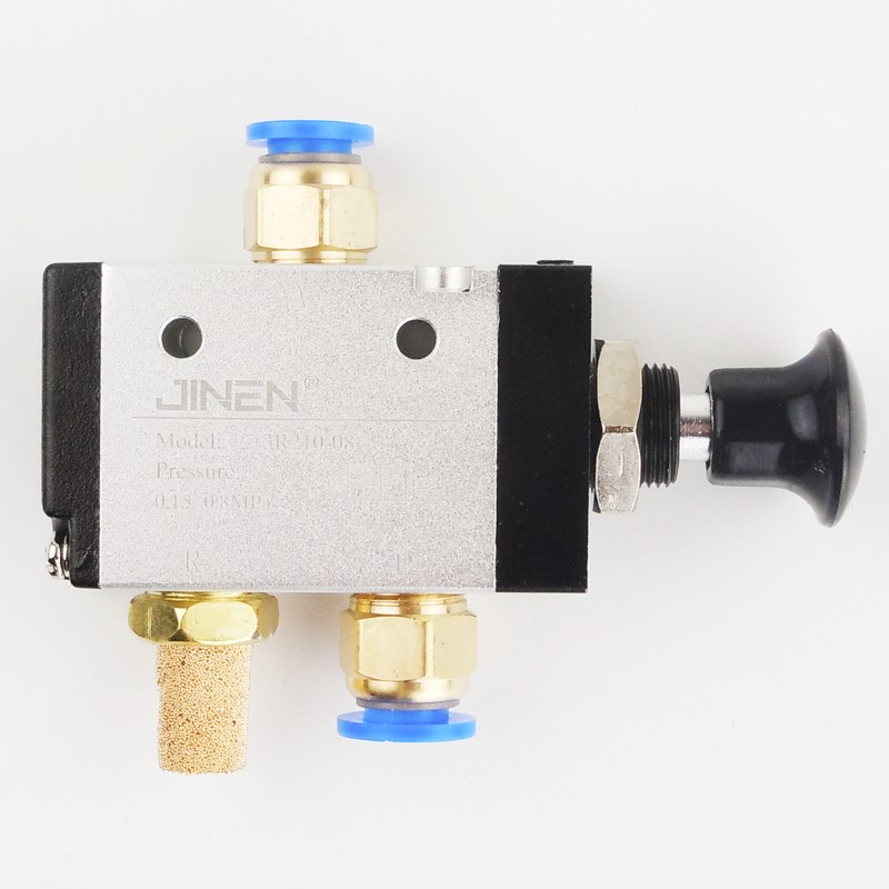 气动手拉阀3R210-08二位三通手推阀一进两出控制阀寿命长质保一年