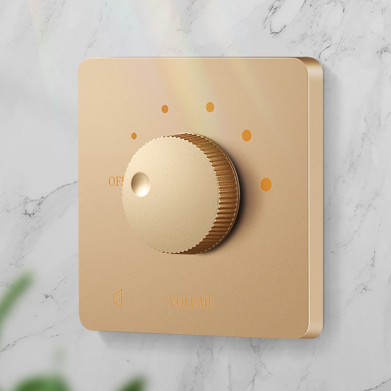 86型定阻调音开关旋钮家装环绕喇叭音量调节器86型功放控制面板