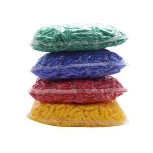 端子绝缘软护套线鼻子线耳冷压裸端子保护套电线软胶套红黄蓝绿黑