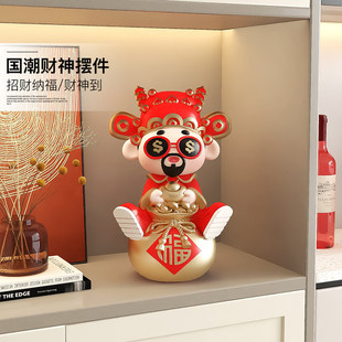 饰品开业礼物办公室工位P桌面摆设品新年礼 财神爷摆件家用客厅装