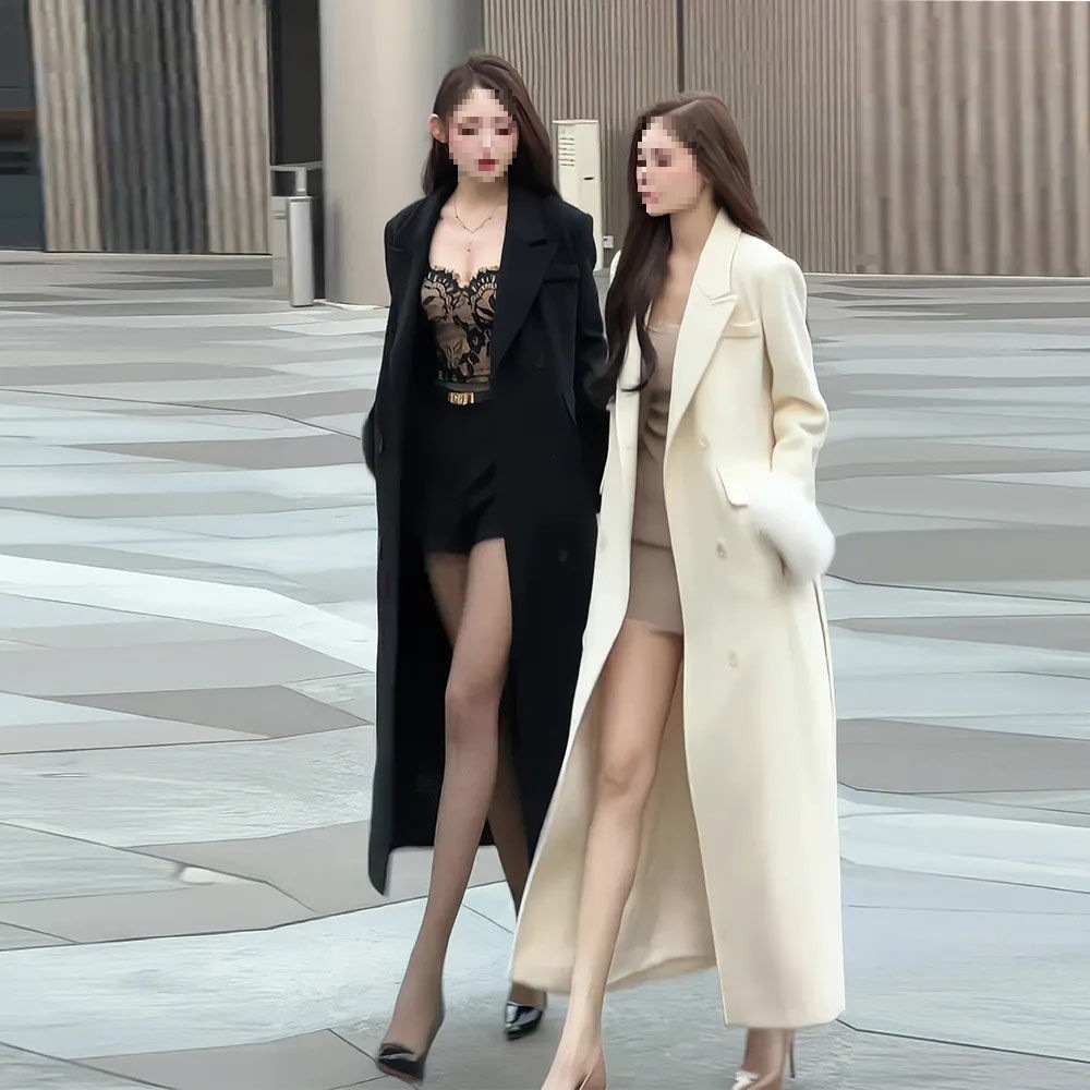 2024秋冬新款气质高级感毛呢大衣外套新款时尚精致轻奢显瘦外套