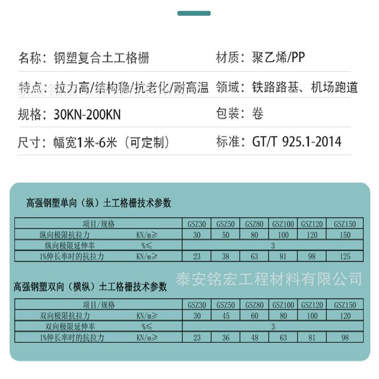 GSGS钢塑复合土工格栅软地基处理剥离力高厂家钢塑土工格栅