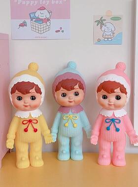 ins少女心日系覆古昭和风娃娃可爱卡通北欧简约房间摆设桌面摆件