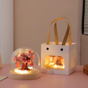 樱花许愿树diy手工小夜灯摆件创意卧室装 饰品生日礼物送女生闺蜜