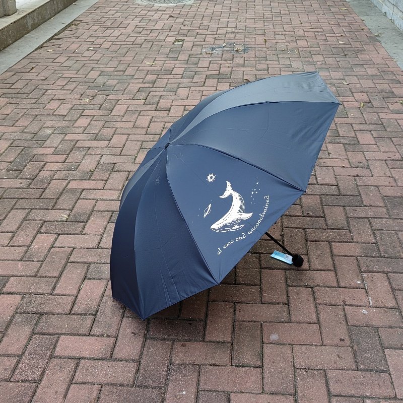 2026新款天堂伞鲸鱼十骨加固三折防水防晒伞遮阳伞户外便携太阳伞