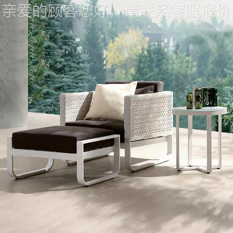 跨境户外沙发庭定制外阳台闲室藤编沙发组休合62防水院防晒户外家