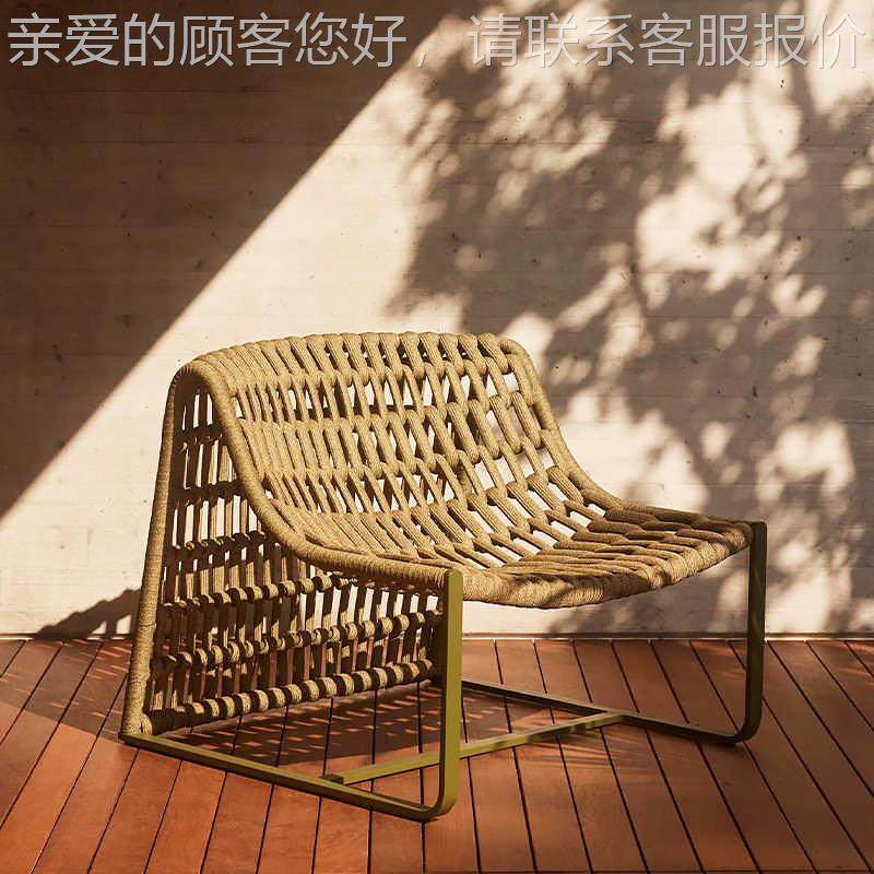 户外设计师编绳休闲椅藤椅茶几沙发椅庭民宿藤单椅人院酒店闲休懒,商业/办公家具,商用藤编家具,淘宝优惠券,粉丝福利购,淘宝优惠卷