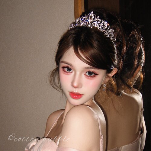 公主芭比生日水晶皇冠头饰女