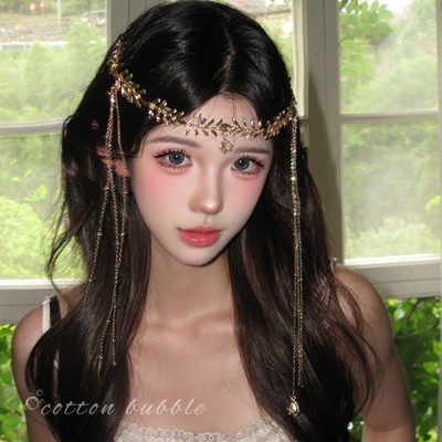 异域公主复古金色流苏头饰配饰