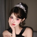 水晶公主皇冠生日头饰女氛围感派对新娘发饰女神十八岁成人礼王冠