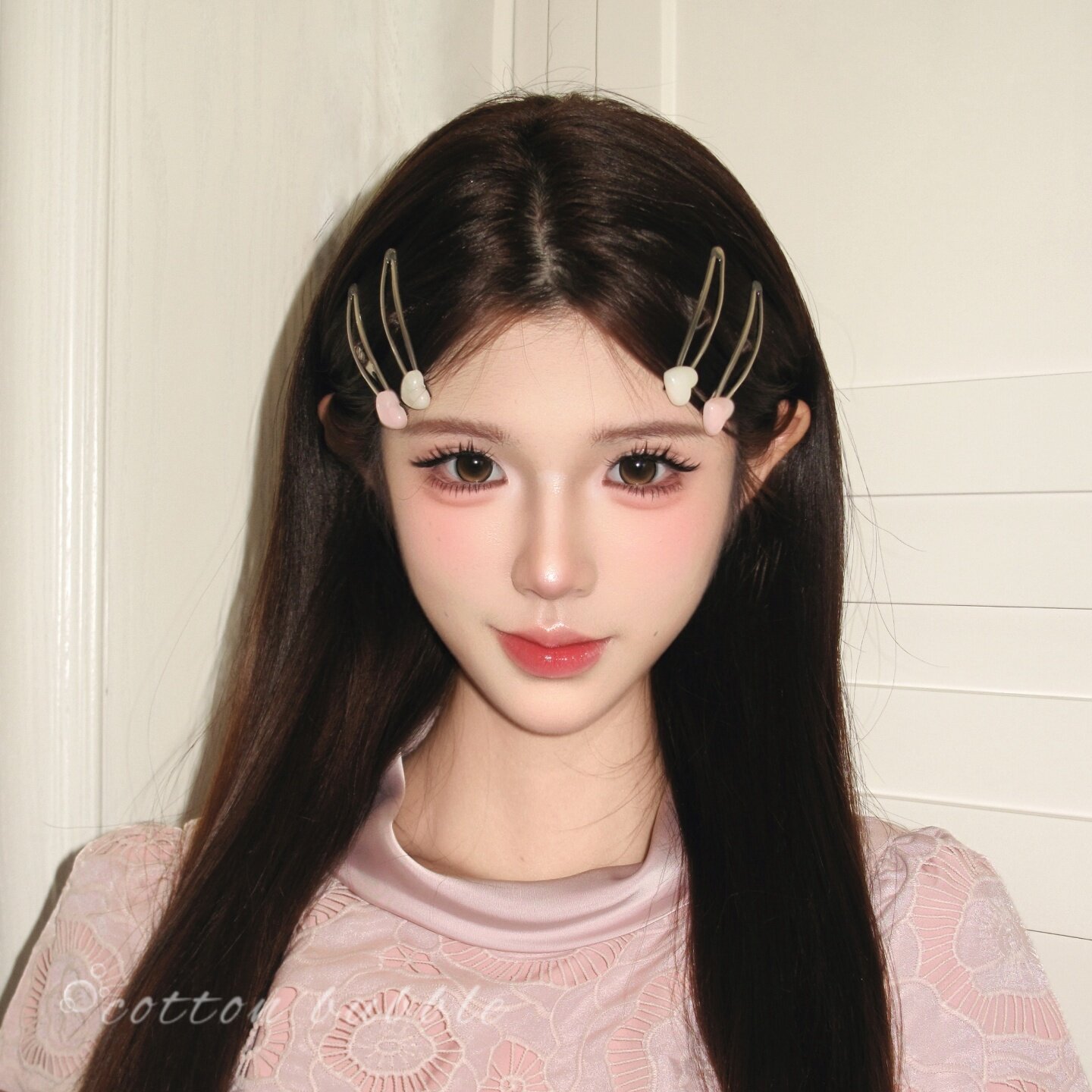 韩系甜美果冻爱心刘海侧边发夹女简约ins风百搭叠戴高级BB夹发饰