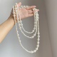 毛衣链女轻奢小众锁骨链配饰 项链多层叠戴2026新款 法式 仿珍珠长款