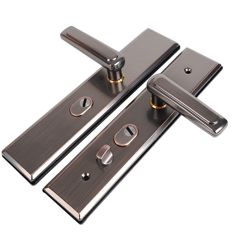 304不锈钢把手拉m手灰古黑色入户门防盗门把手拉手大门锁面板通用