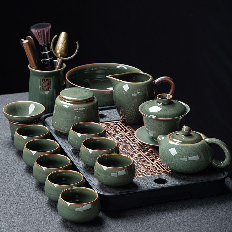 2025新款汝窑茶具开片家
