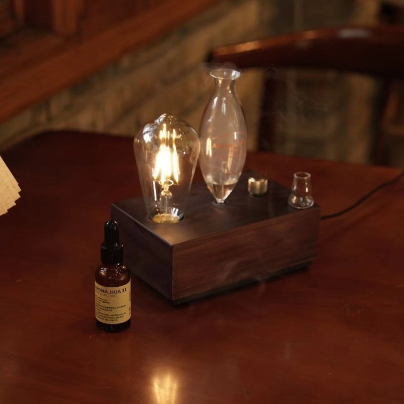 新款精油复古香薰机智能家用冷香仪卧室香氛机生日礼物自动扩香器