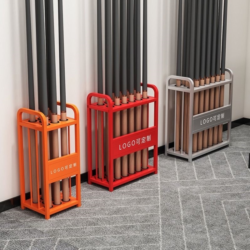 球杆落地式架杆放置桌球放杆俱乐部公杆收纳展示架存放支架