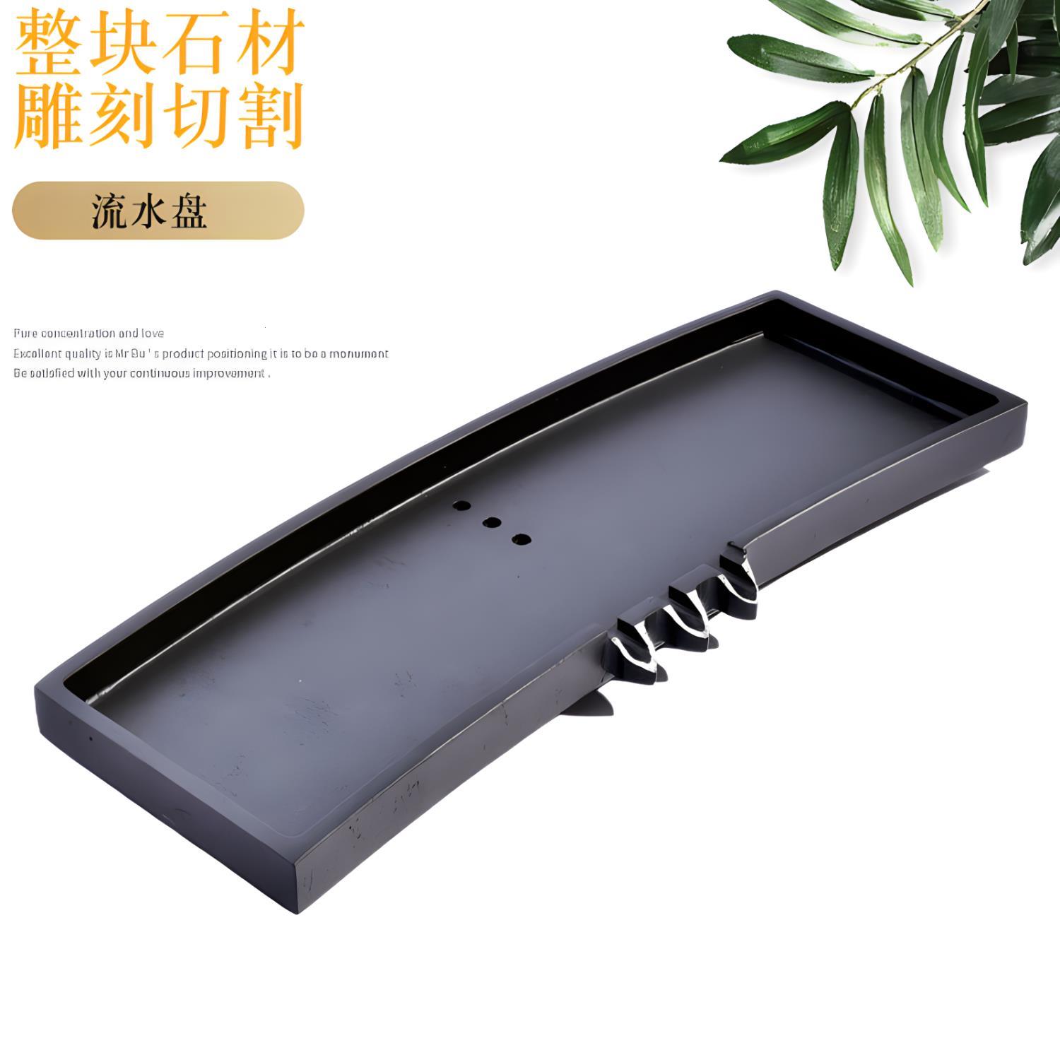简约创意假山石槽小鱼缸