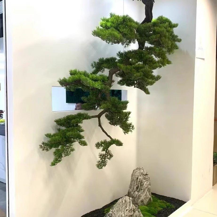 大型悬挂仿真迎客松壁挂