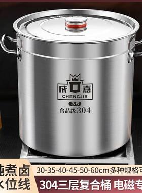 商用特厚304不锈钢复合底