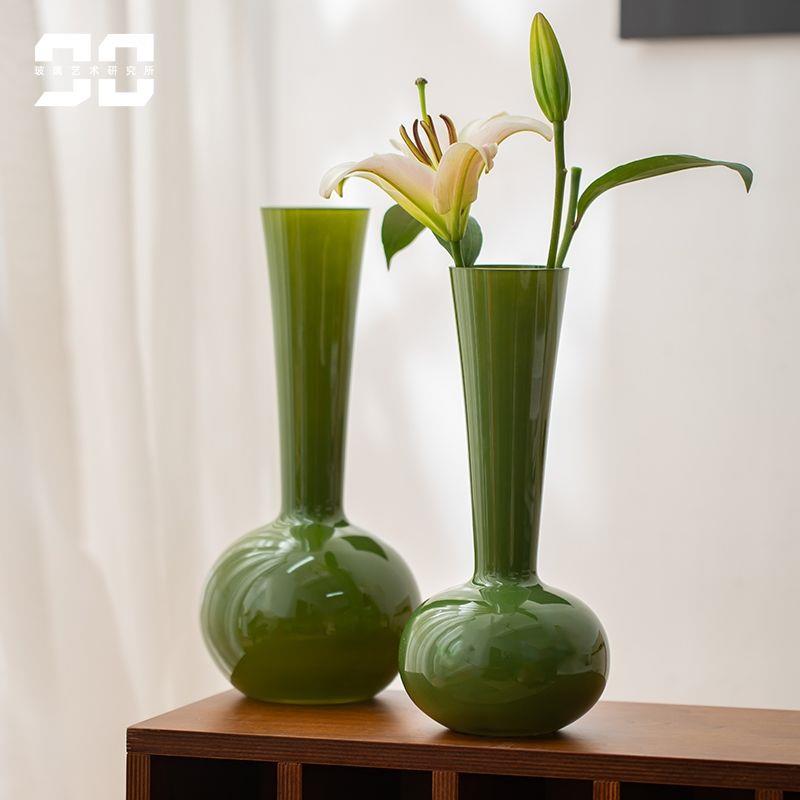 中古法式花瓶玻璃高级感