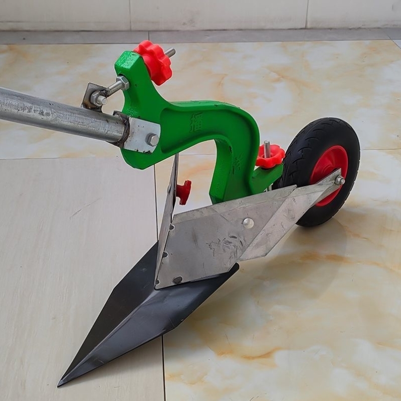 手拉犁人工小型开沟机起垄耕地机人力家用微耕机培土犁地机铧式犁