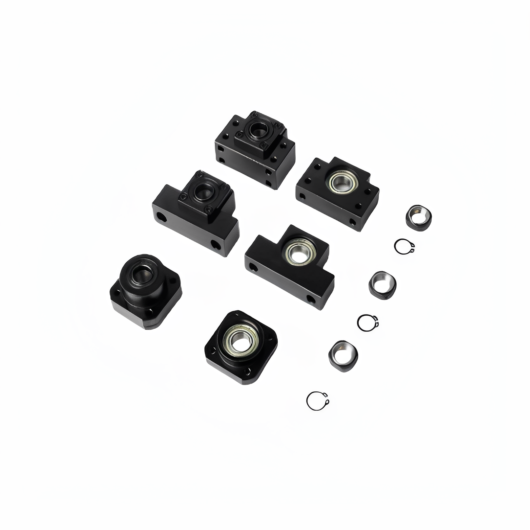 TSPC/SPCF-6 8 10 12 15固定座支撑侧 20 25精密型滚珠丝杠