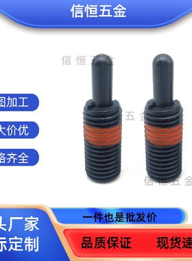 定位弹簧分度销PJLS10/PJFW12 16-5/10/15/20轻载型短型弹簧柱塞